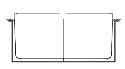 Nadstavec k svetlíku MEA MULTINORM -35cm - š 150cm