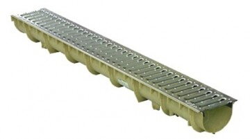 SELF LINE 100/110 žľab s nerezovým mostíkovým roštom 1m
