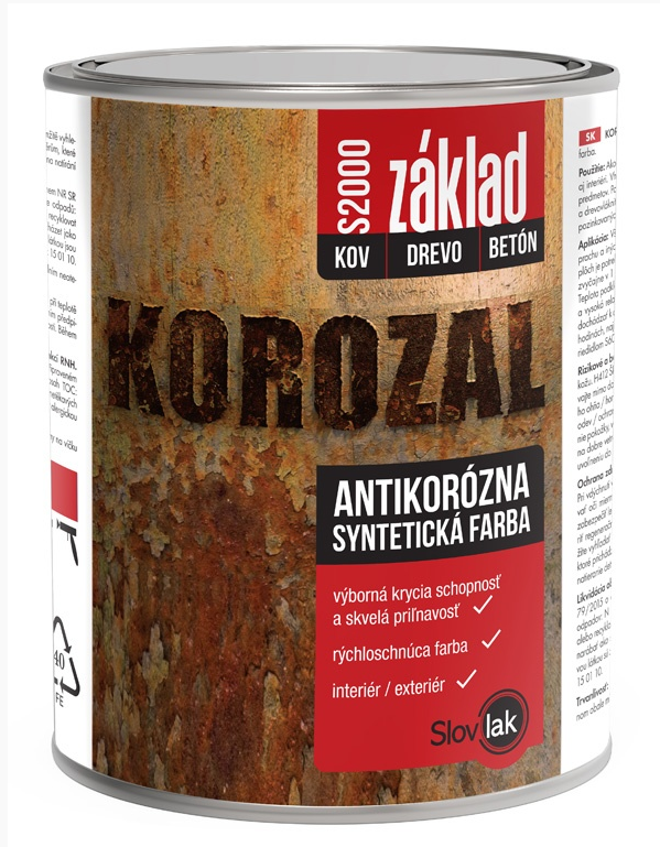 KOROZAL ZÁKLAD S 2000/1kg-0840 červenohnedý