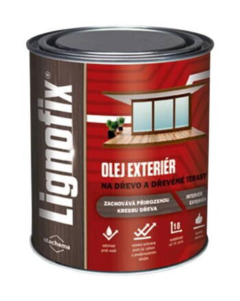 Lignofix OLEJ EXTERIÉR antik šedý 0,6l