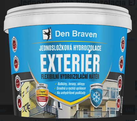 Jednozložková hydroizolácia EXTERIÉR 2,5kg