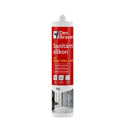 Den Braven Sanitárny silikón biely 280ml