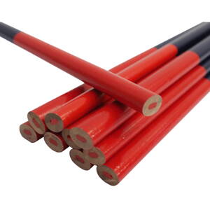 ceruzka tesárska, ovál, červenomodrá, sada 12 ks, 180 mm