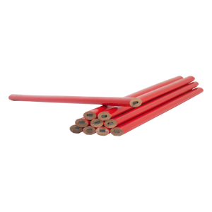 ceruzka tesárska, červená, súprava 12 ks, 180 mm