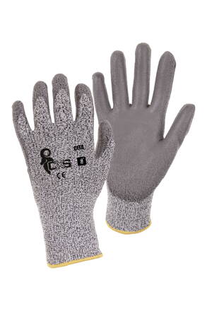 rukavice CITA, protiporezové, sivé, veľkosť 6