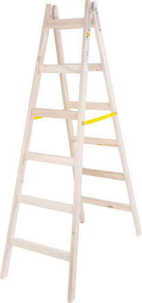 rebrík maliarsky, drevený, 2 x 6 priečok