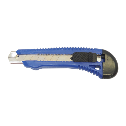 nôž odlamovací, plastový, s kovovou výstuhou, 18 mm