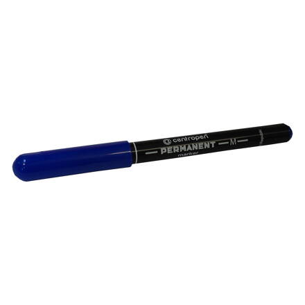značkovač permanentný CENTROPEN, 2846/1, modrý, stopa 1 mm, sada 10 ks