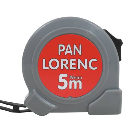 meter zvinovací, „PAN LORENC“, jednobrzdový, 19 mm x 5 m