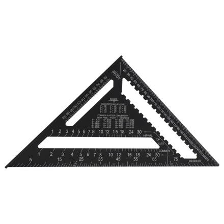trojuholník tesársky, hliníkový, 300 mm
