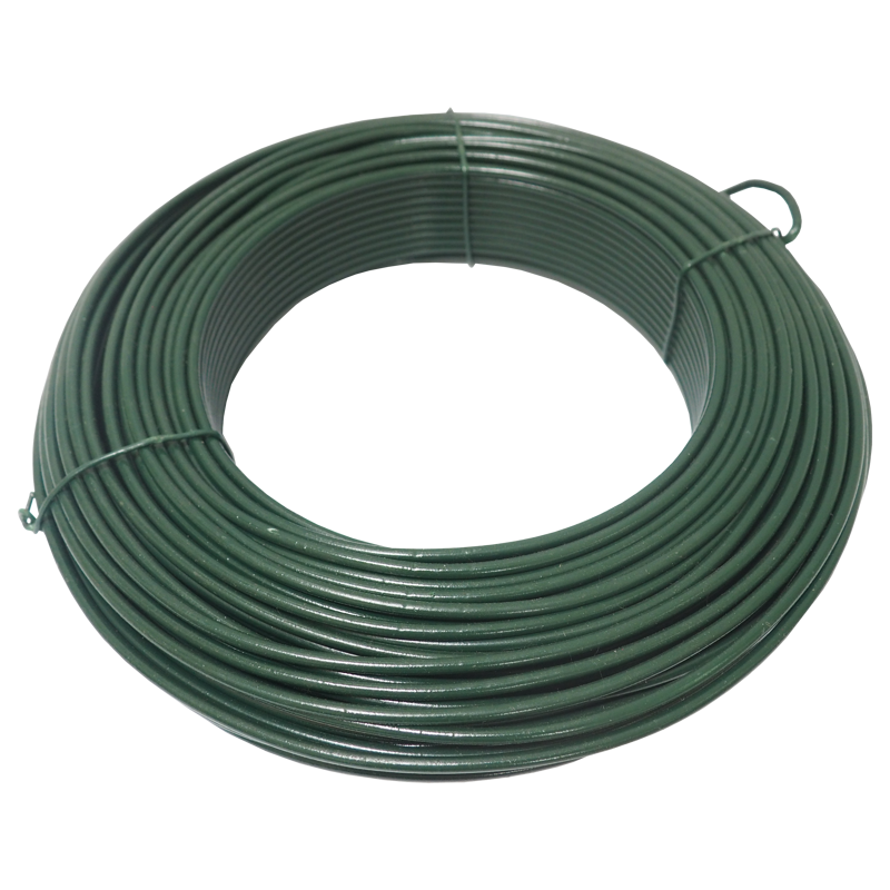 drôt napínaci, poplastovaný, zelený, O 3,8 mm / 51 m