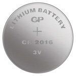 batérie GP lítiová, gombíková, CR2016, blister 5 ks, kapacita 90mAh, 3 V batérie GP lítiová, gombíková, CR2016, blister 5 ks, kapacita 90mAh, 3 V