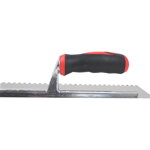 TOPTRADE hladítko nerezové, s pogumovanou rukoväťou, zub 6 mm, 360 x 120 mm TOPTRADE hladítko nerezové, s pogumovanou rukoväťou, zub 6 mm, 360 x 120 mm