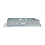 mriežka vetracia, kovová, biela, hranatá, so sieťkou, 155 x 155 /140x140mm,vývod 130x130mm mriežka vetracia, kovová, biela, hranatá, so sieťkou, 155 x 155 /140x140mm,vývod 130x130mm