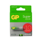 batérie GP Super, LR06, ceruzka AA, sada 10 ks, 1,5 V