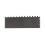 TOPTRADE hladítko nerezové, s pogumovanou rukoväťou, zub 8 mm, 360 x 120 mm, profi